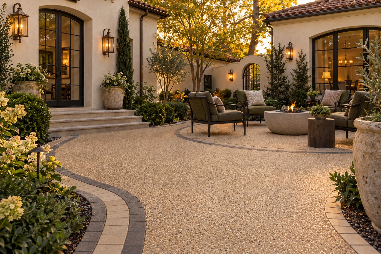 Colorado design concept: Distinctive concrete paver borders