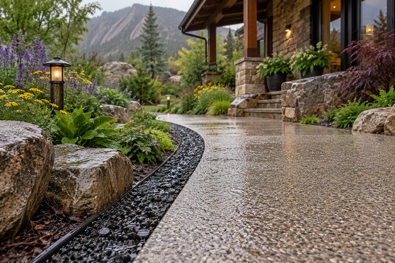 Small drains & porous strips