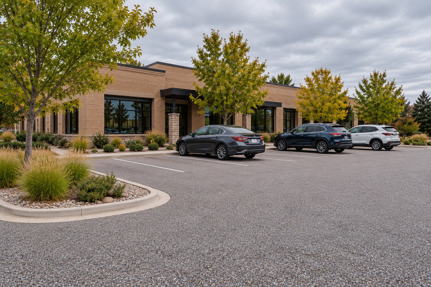 Colorado design visualization: Fort Collins commercial arrival, reverse view